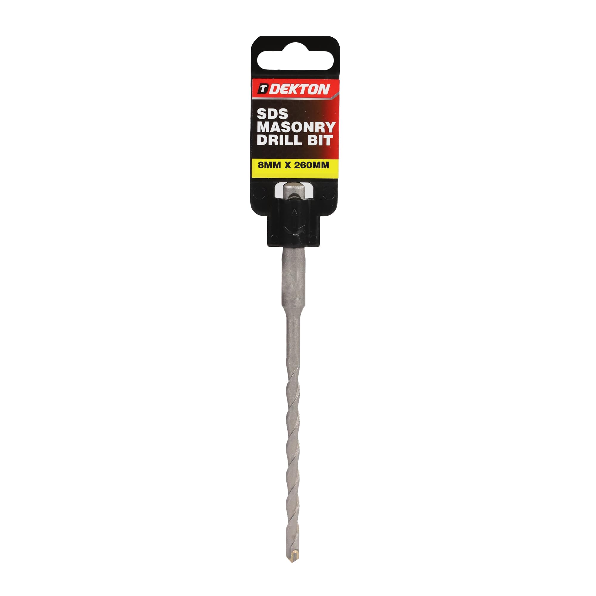 Dekton SDS Masonry Drill Bit 8mm x 260mm | Heavy Duty for Block, Brick & Concrete | Precision Drill Bit for Accurate Holes | Durable Construction for Tough Materials | Ideal for Professional & DIY Use