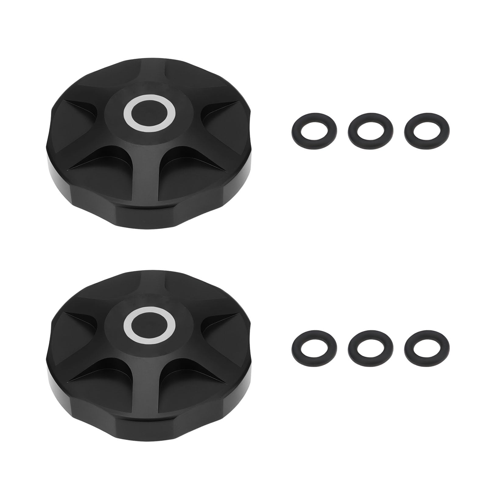 EMSea 2x Tappo Spalla Forcella Bicicletta Con Guarnizione In Lega Di Alluminio Compatibile Con Manitou Mountain Bike