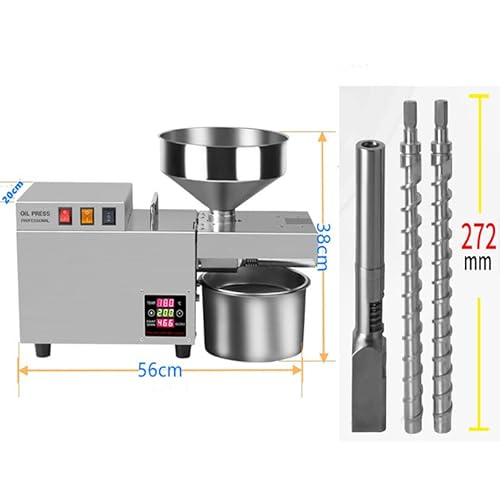 Prensa De óleo Doméstica Inteligente Com Temperatura Controlada De 0-240 ℃, 8-13kg / H, Com Duas Has