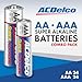 Powermax ACDelco AA and AAA 48-Count Combo Pack Super Alkaline Batteries, 24-Count Each, 10-Year Shelf Life, Reclosable Packaging Blue
