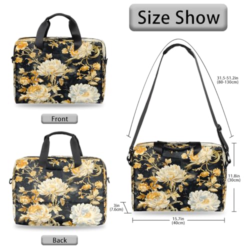 Bolso Floral Amarillo para Laptop 16 Pulgadas miniatura 6