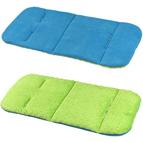 Reversible Pushchair Liner/pram Insert (Aqua Blue/Green) Cover