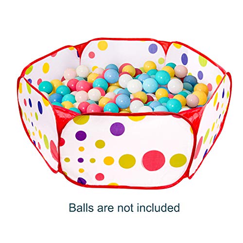 MOOKLIN ROAM Baby Bällebad, Φ120CM Faltbar Bällepool Pop Up Zelt Kinderspielzelt mit Aufbewahrungsbeutel für Bällebäder Babybälle, 3+ Monate Baby Kinder (Bälle Nicht Inbegriffen)