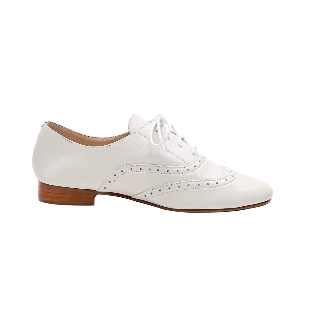 Derbies Femme Cuir Confort Chaussures Oxford a Talons Printemps Automne