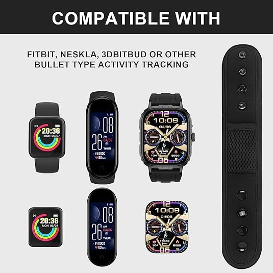 Verstellbares Sportarmband / Knöchelband Für Fitbit Charge 6/5/4/3/2 & HR Modelle - Elastisch, Schweißresistent