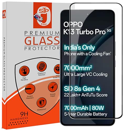 Image of Premium HD+ Tempered Glass Screen Protector Compatible Guard For Oppo K13 Turbo 5G / K13 Turbo Pro 5G (6.8 Inch, Pack of 1) | Edge to Edge Coverage With Easy to installation kit