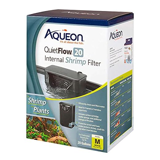 Aqueon QuietFlow Internal Shrimp Filter, For Up To 20 Gallon Tanks