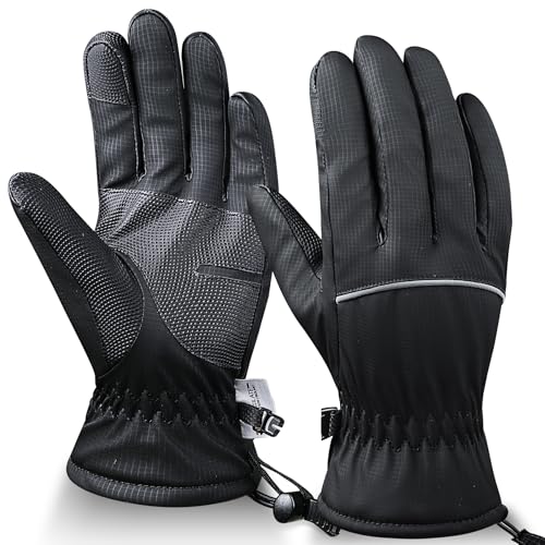 krosa -15°F Waterproof Winter Gloves for Women & Men, 3M Thinsulate Warm Ski Glove for Cold Weather, Touchscreen for Skiing Cycling Outdoor Sports