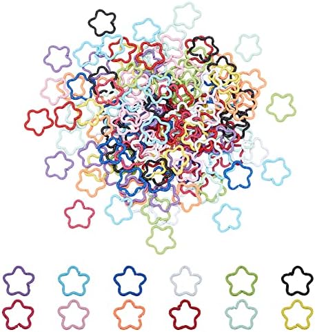 100-Pack 10mm Colored Jump Rings - Iron Jewelry Making Connectors For Keychains