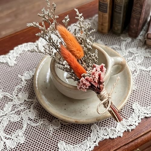 6Pcs Mini Ramo de Flores Secas para Decoración DIY miniatura 3