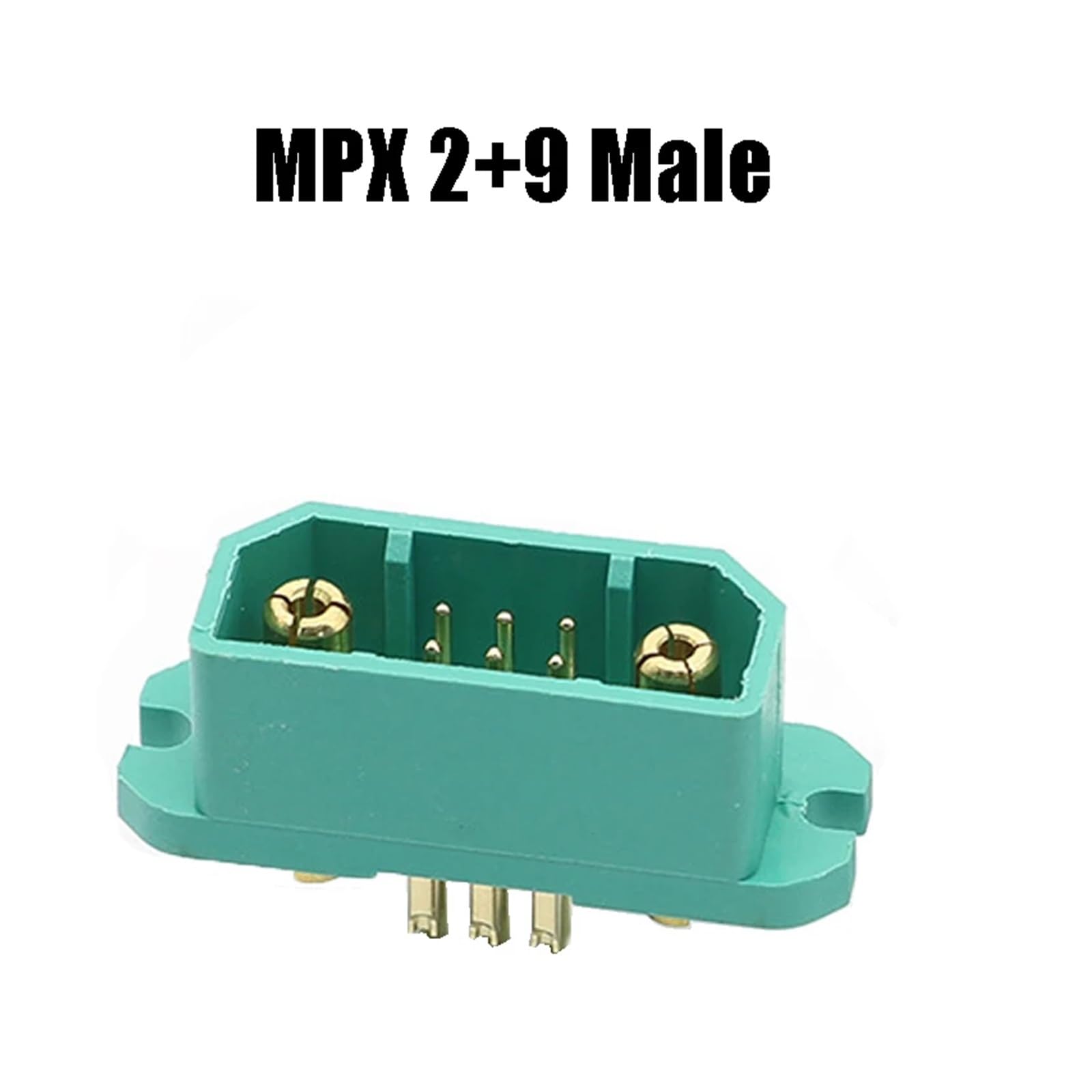 Connettore MPX2+9 JX9 Multi Wire Servo Estensione Maschio Femmina Spina Segnale per RC Aereo Ala Fissa Jet (MPX2-9 1PCSMale)