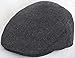 Kids Classic Herringbone Tweed Flat Cap Wool Blend Newsboy Ivy Hat for 5-9 Years Old Dark Gray
