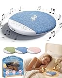 2026 New Flat Under Pillow Speakers for Sleeping, Bone Conduction Pillows Speaker Bluetooth, Private Ultra-Thin Aid with White Noise Timer, Mini Portable Slim Wireless Bedside Speak
