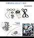 AUCERAMIC TCKWP286 Timing Belt Kit with Water Pump Fit for 1998-2004 Honda Pilot Odyssey Accord 1997-2003 Acura MDX TL CL 3.0L 3.2L 3.5L J30A1 J32A1