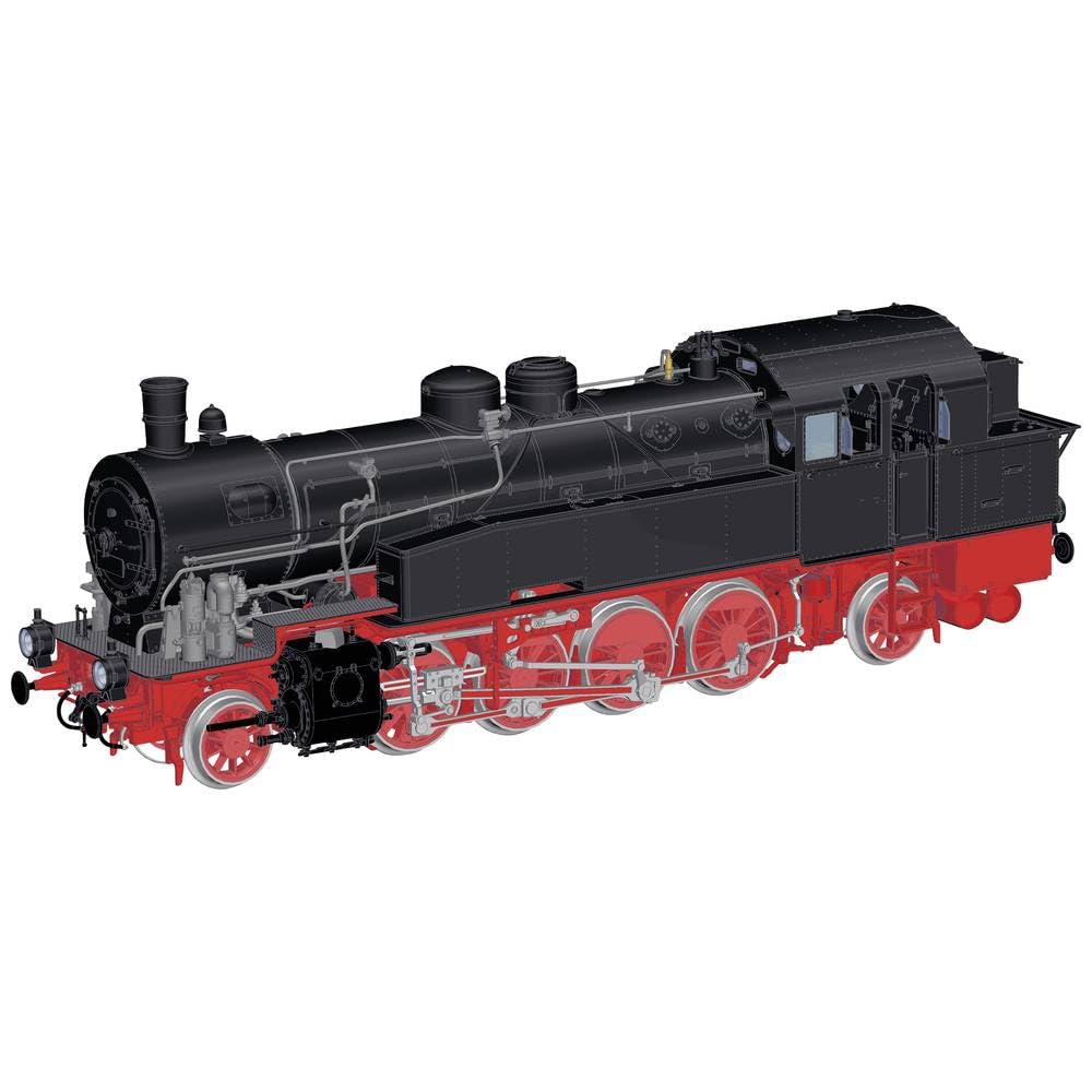 Lokomotywa parowa BR 93 DRG - czarna - lokomotywa modelarska - dla dorosłych entuzjastów modeli kolejek
