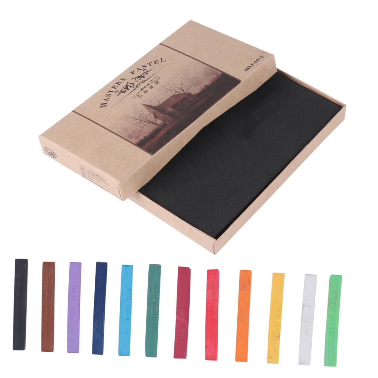 ARTIBETTER 12 Pack Pastel Chalks Oil Pastels for Art Sketching Boys and Girls Toddlers