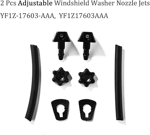 Miniatura 3 de ZHPTAM 3F1Z-17A605-AA Kit de manguera de lavado de parabrisas delantero y boquillas de chorro para Mercury Sable 1996-2005  Ford Taurus 1996-2007,