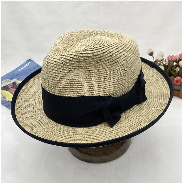 Adjustable Sun Visor Rolled Brim Protection Women's Wide-Brimmed Hat