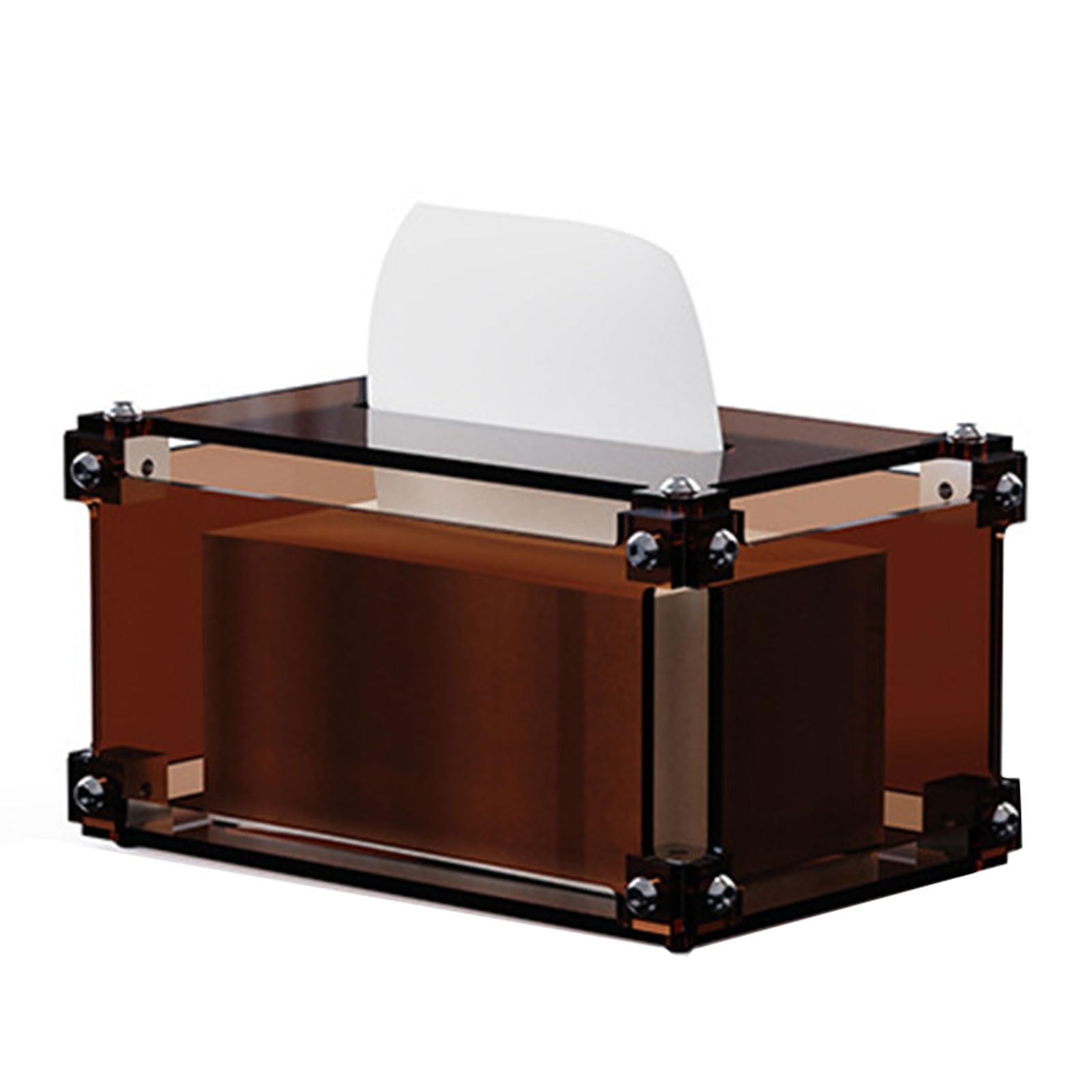 Xjdzineq Stylish Transparency Acrylic Tissue Dispenser Decorative Rectangular Paper Towel Holder Box Covers for Contemporary Acrylic Organiser