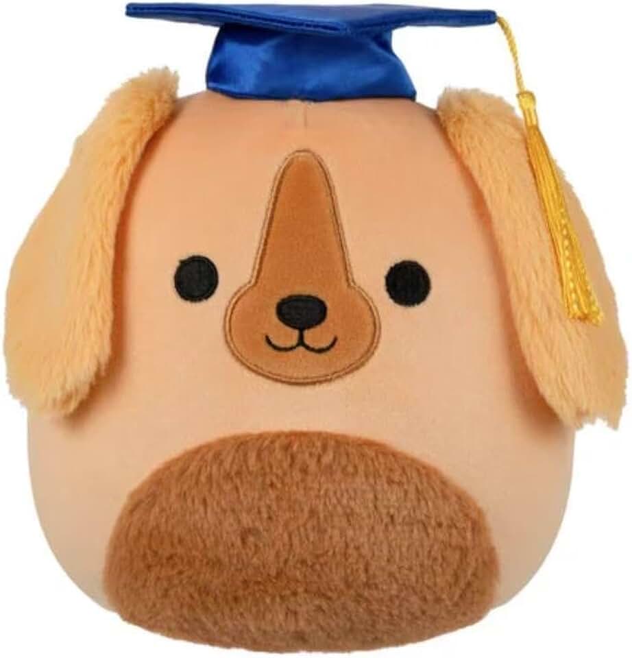 Squishmallows 2025 年原始 8 英寸畢業小隊毛絨玩具 - 可收藏的柔軟柔軟迷你毛絨動物玩具 - 添加到您的小隊 - 送給兒童、女孩和男孩的禮物（芬利愛爾蘭塞特犬）