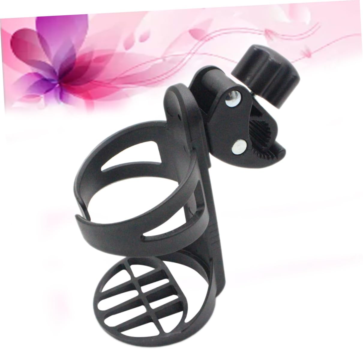 TOYANDONA 3pcs Stroller Bottle Holder Antislip Drink Holder for Strollers Wheelchairs and Bikes Lightweight Easy Installation Rotation Fits Cups and Bottles