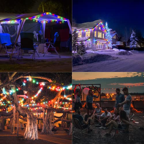 Zuske Christmas Lights Outdoor Colored String Lights, 25Ft Multicolor String Lights With 25 Led Bulbs Waterproof Shatterproof Patio Lights For Garden Backyard Yard Gazebo Bistro Holiday Party Easter #TOP5