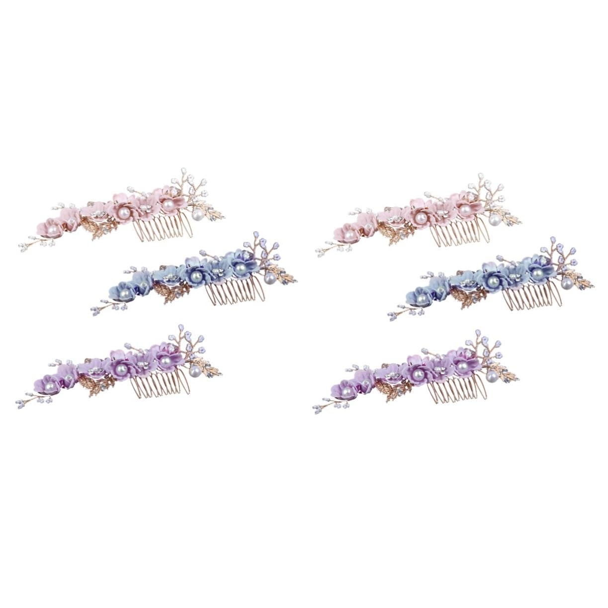 Abaodam 2sets Braut Haar Zubehör Hochzeit Haar Kamm Mode Haar Kamm Für Braut 3 Stücke * 2