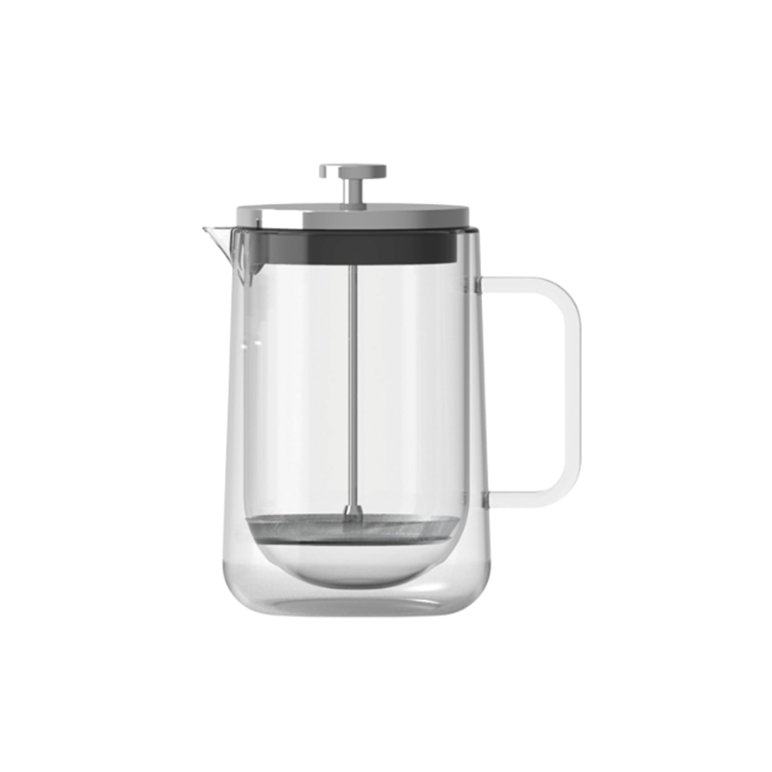 Nuts – Cafetière À Piston Double Paroi 800 ml En Verre Borosilicate | Isolation thermique double paroi, compatible thé et café, lave-vaisselle, base feutrée protectrice