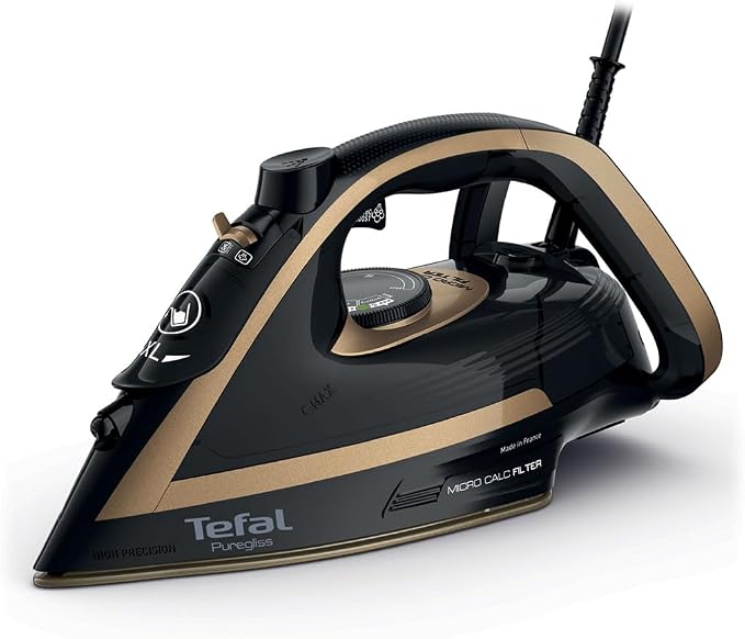 Tefal FV8064 Puregliss Plancha de vapor (3000 W, 280 g/minuto), golpe de…