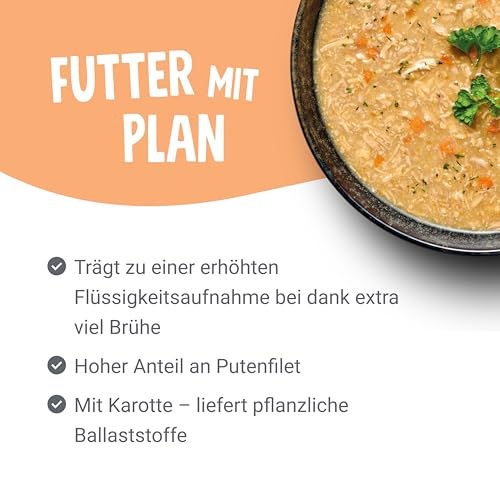 Pets Deli Saucen Menü Nassfutter für Katzen mit Pute & Karotte, 12x70g