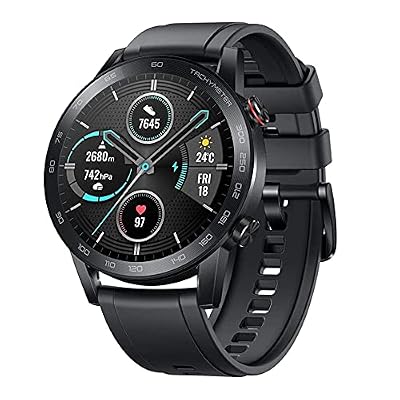 HONOR MagicWatch 2 Orologio Intelligente 46mm, 1,39" Display AMOLED, 14 Giorni Durata della Batteria, Monitor della frequenza cardiaca SPO2, Chiamata Bluetooth, 5ATM Impermeabile Smart Watch, Nero