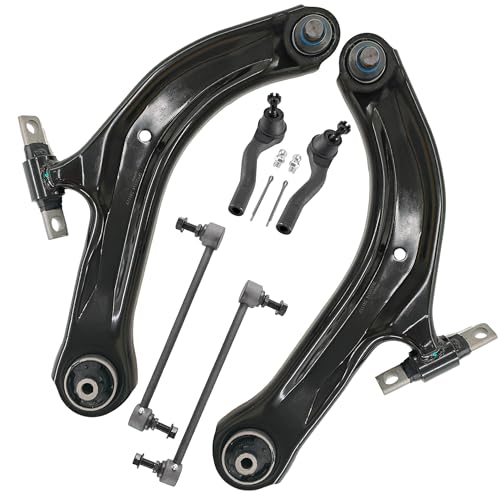 ASTARPRO 6pcs Front Lower Control Arm and Outer Tie Rod End and Sway Bar Link Compatible with 2007-2012 Nissan Sentra by ASTARPRO - Used condition - US$20.54