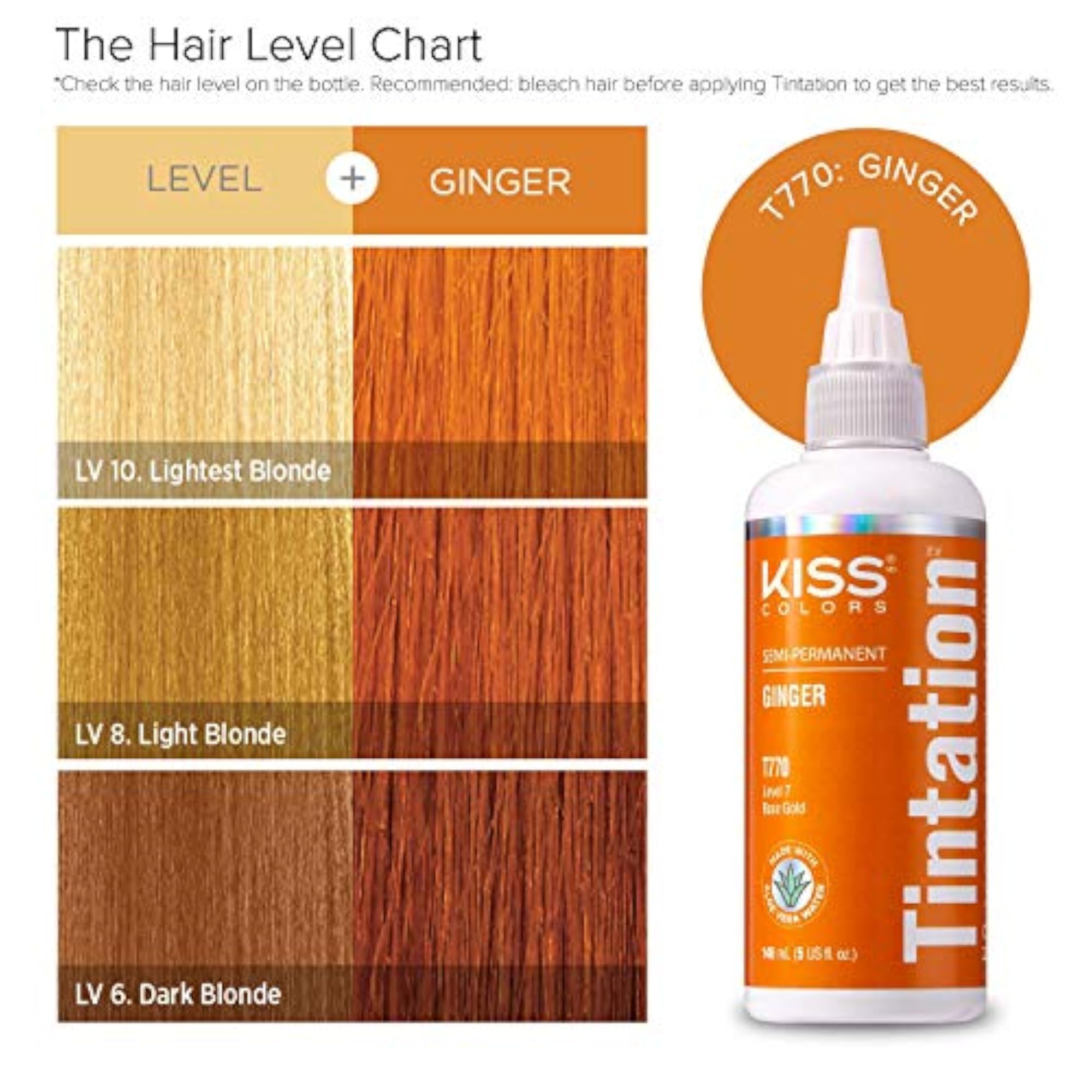 Tintation Semi-Permanent Hair Color Treatment 148 mL, Ginger