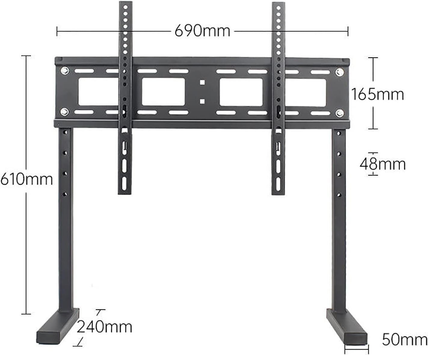 TV Stand Desktop TV Stand Desktop TV Base Suitable for 50-75 Inch LCD LED TV Height Adjustable TV Base Stand