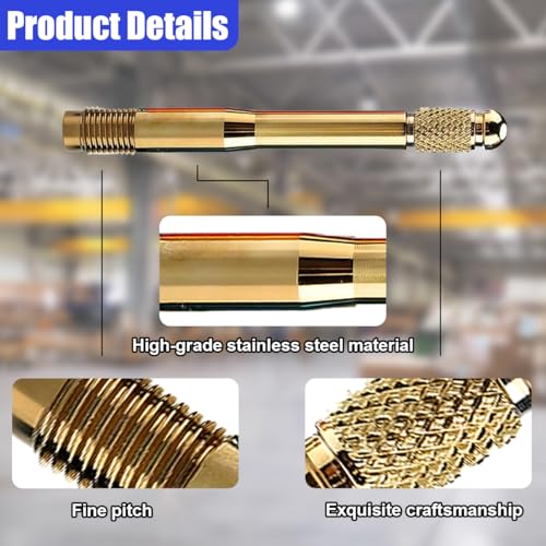 Image of ZIMISI M12X1.5 Car Wheel Alignment Pin, Stainless Steel Wheel Alignment Tool, Tire Mounting Tools, Wheel Hanger Balancing and Guide Tool, Car Tire Rim Stud Pilot Pin for Most Cars (Gold)