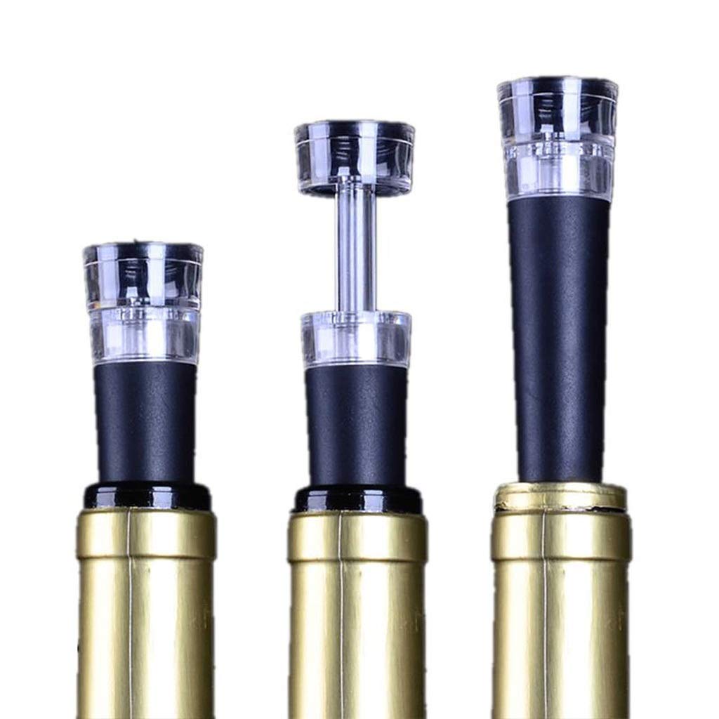 Tapón de bomba aérea para vino y champagne con sistema de vacío hermético, pack de 3