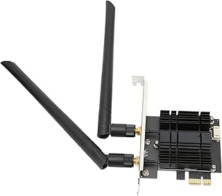 Adaptador PCI Express sem fio de banda dupla, suporte para adaptador WiFi PCIE de mesa AC1300Mbps Bluetooth 4.2 PCIE placa de rede WiFi para jogos de PC de mesa