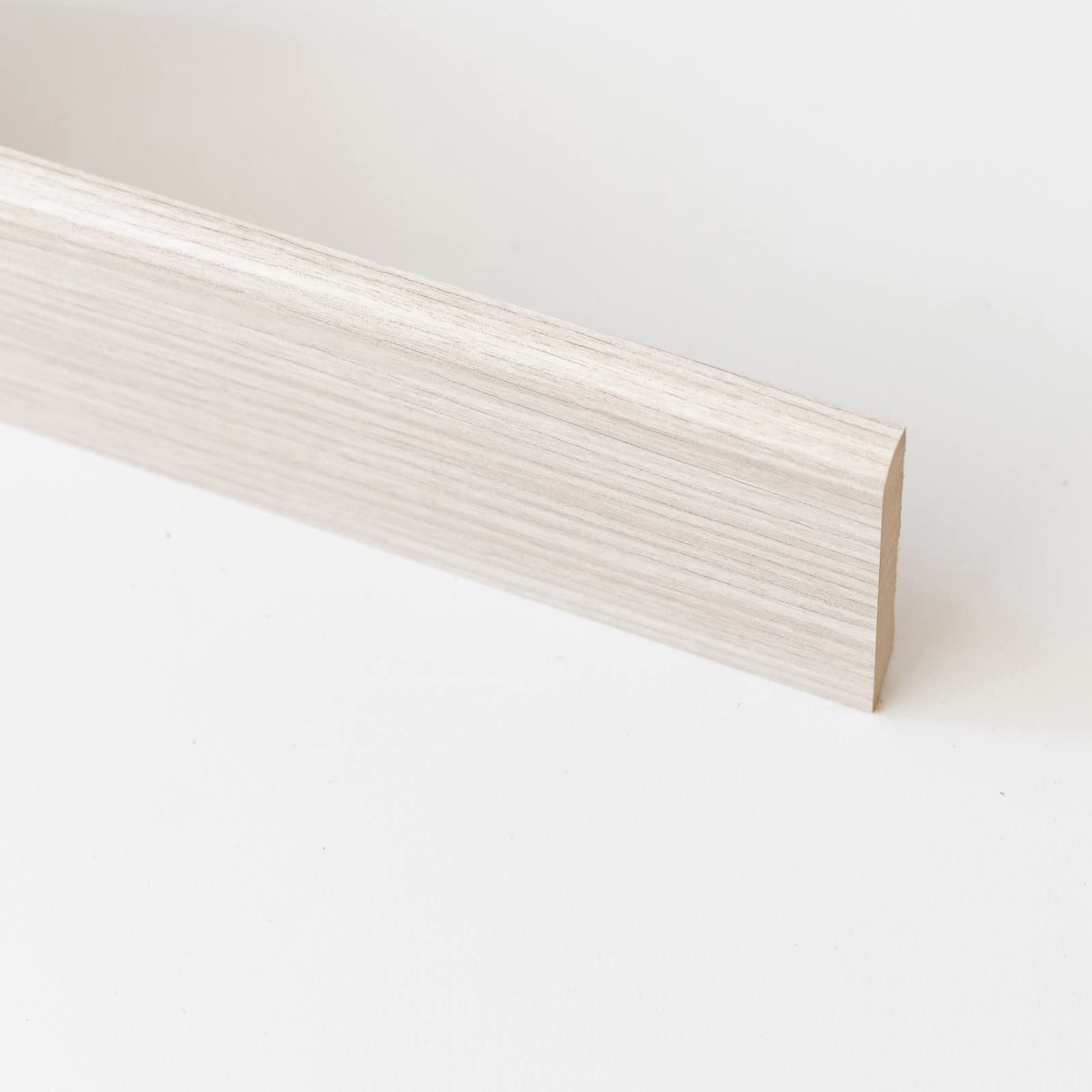 10PZ BATTISCOPA 70X10 MM MDF 240 CM ROVERE SBIANCATO