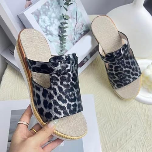 Sandales compensées pour femmes en design de bottines d'été légères