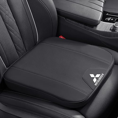 車用 シートクッションセット 三菱 パジェロ/RVR/ランサーエボリューションX/ミラージュ 対応 通気性 滑り止め 四季汎用 カーシートカバー 車専用設計 座布団 クッション 簡単取付 前後座席対応 シートプロテクターパッド 車内インテリア用品,ブラック