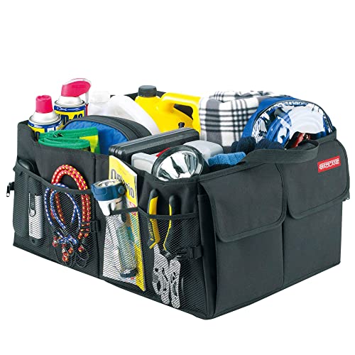 GADLANE Organizador Maletero Caja Maletero Coche Plegable, Bolsa de Compras, Herramientas Bolsa - Negra - 50cm x 38cm x 26cm Cover
