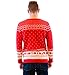 Big Lebowski The Dude Abides Ugly Christmas Sweater (Large) Red