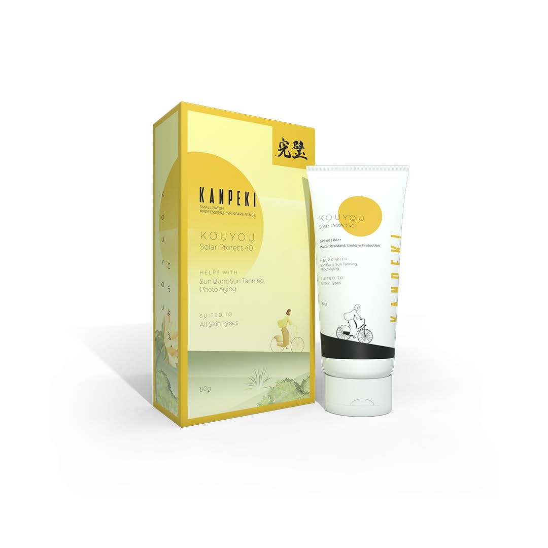 Kanpeki Kouyou Sunscreen Spf 40 For Women&Men|With No White Cast,Water Resistant|Protect From Sun Burn,Sun Tanning&Photo A...