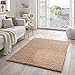 Produktbild Teppich Wölkchen Shaggy-Teppich | Flauschige Hochflor Teppiche für Wohnzimmer Küche Flur Schlafzimmer oder Kinderzimmer | Einfarbig, schadstoffgeprüft, allergikergeeignet (Beige, 200 x 250 cm)