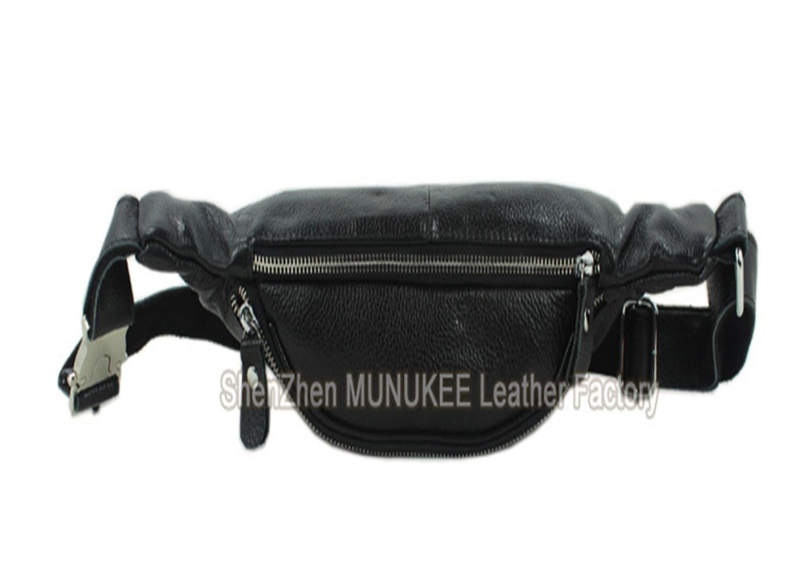 Marsupio in vera pelle per uomo, marsupio regolabile in pelle bovina pieno fiore con tasche multiple, borsa a tracolla a 3 vie