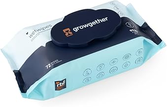 99.9% Purified Water Baby Wipes | Hypoallergenic, Biodegradable | With Aloe & Chamomile | Extra Thick & Embossed | Safe for Newborns & Sensitive Skin | 72 Wipes (Pack of 1)