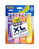 Crayola XL Poster Markers, Assorted Bright Colors, School Supplies, 4Count