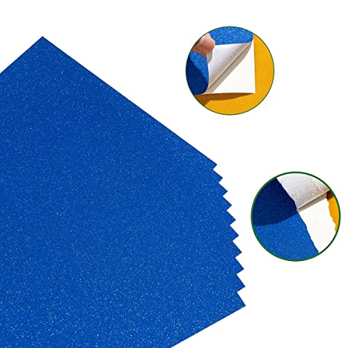 20 Sheets Glitter Cardstock Blank Thick Paper Cards For Diy Birthday, Wedding Party Supplies, Invitation Cards Making, 8 X 12 Inches (Blue, 8X12 Inches) #TOP2