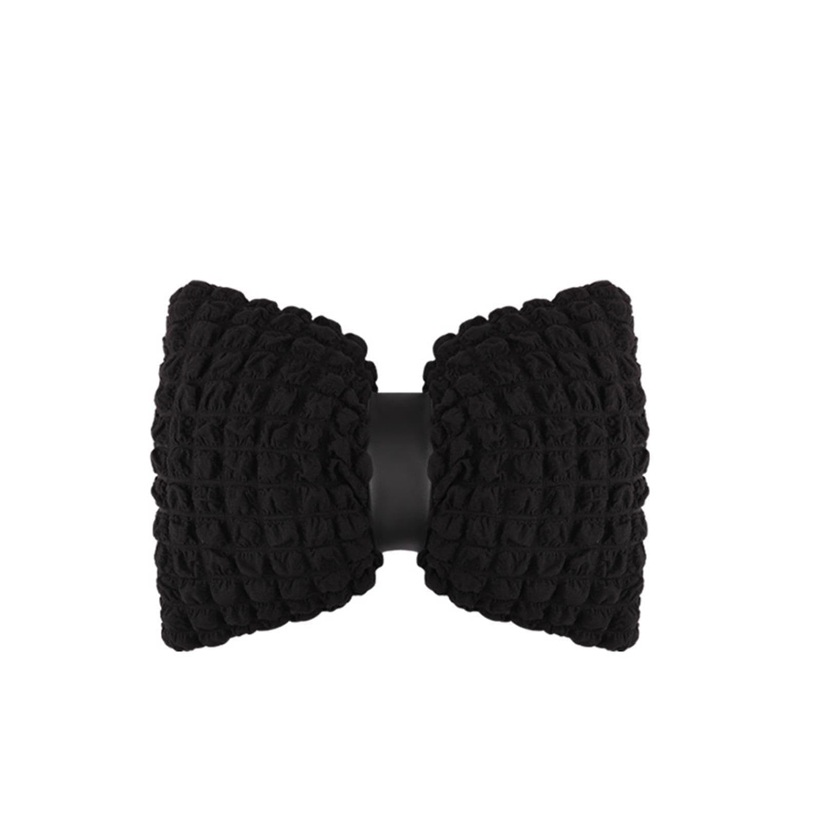 Coussin de voiture brodé Wittsy en maille respirante noire pour fessier