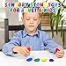 Sensory Worry Stone for Kids, 6 Pcs / Pack Silent Fidget Toys for Classroom, Quiet Fidgets Toy for Students Anxiety Relief